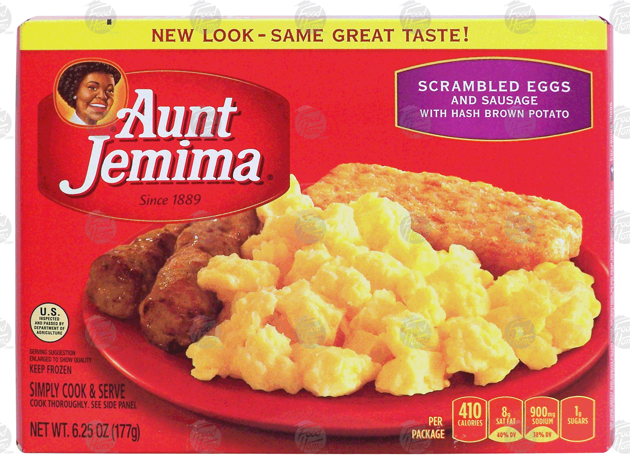 Aunt Jemima&nbsp;Scrambled Eggs & Sausage&nbsp;w/Hash Brown Potatoes Full-Size Picture